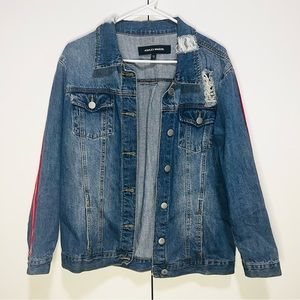 ASHLEY Mason distressed denim jacket - XS